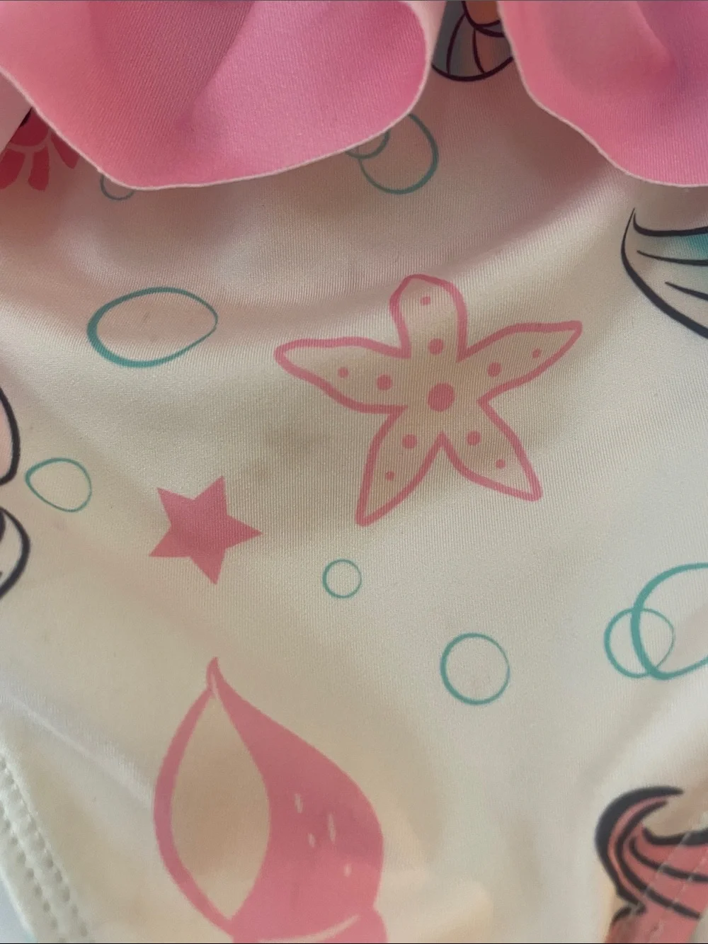 Kids Long-Sleeve Mermaid Rash Guard Swim Set - Pink / Teal